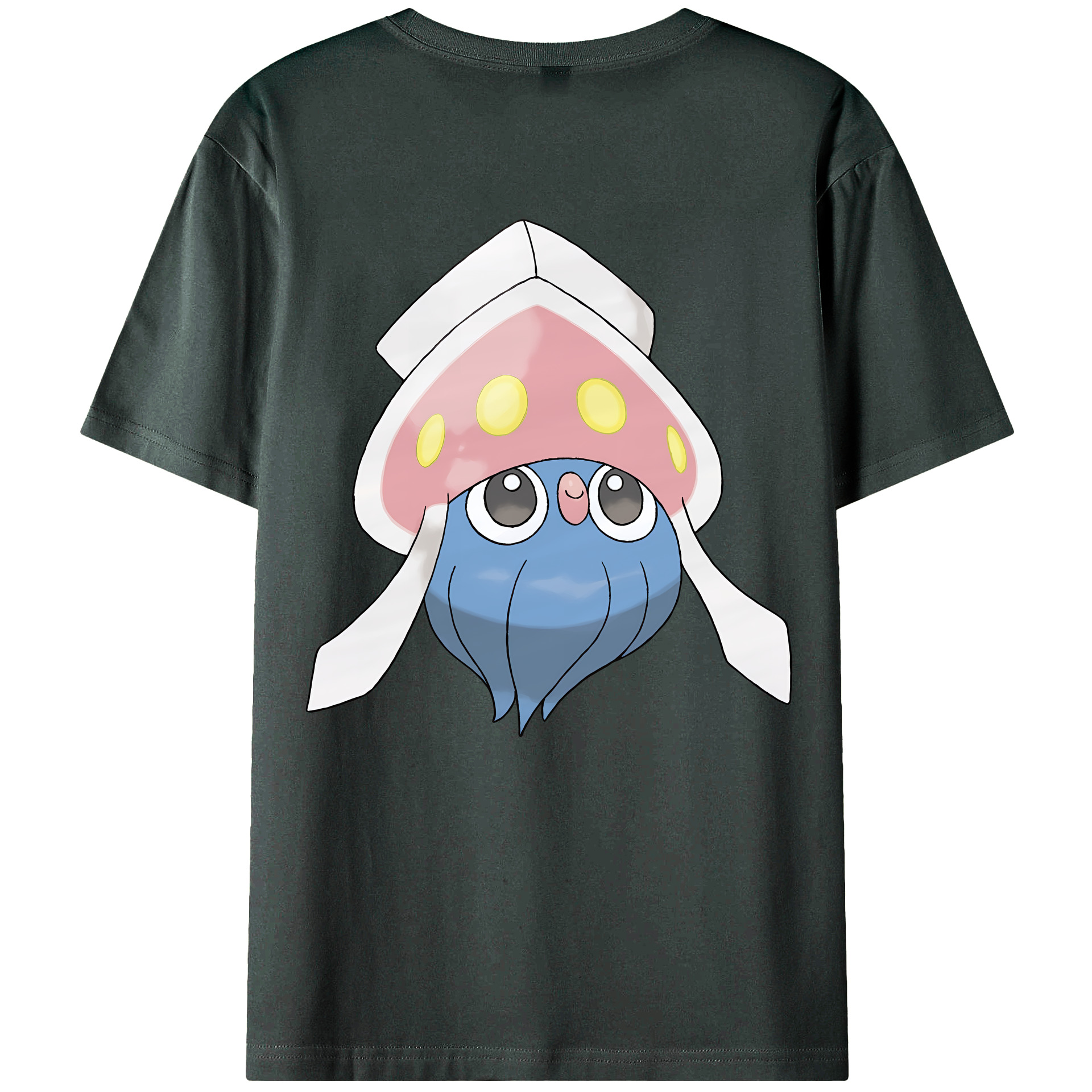 （画像用） ポケットモンスター Pokémon 綿100％ メンズ半袖Tシャツ（バックプリント） 通気性